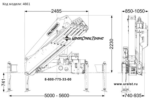 Крано-манипуляторная установка Palfinger PК 13.501 SLD1 (Палфингер)