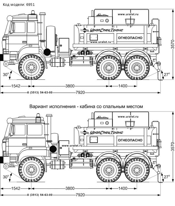 АТЗ-9Б УСТ-5453 на шасси Урал 4320-81М
