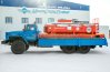 Бортовой контейнеровоз УСТ 54532Е Урал 4320-60 + Контейнер-цистерна КЦ-10