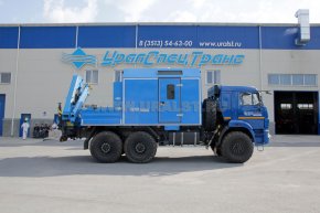 ПАРМ Камаз 43118-46 с грузовой платформой с КМУ ИМ-95 УСТ-5453
